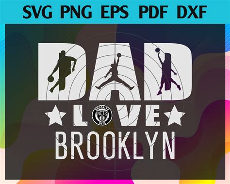 Dad Love Nets Svg, Brooklyn Nets Svg, Nets svg, Nets Dad 