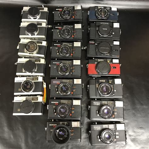Y0021 全て コニカ C35 カメラ 20台 Af2 等 大量 まとめ セット Konica超大量 ジャンクコンパクトカメラ｜売買され