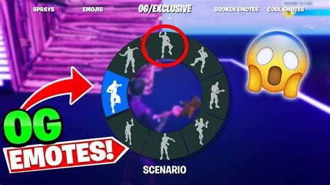 New Fortnite Map With Every Og Emote Youtube