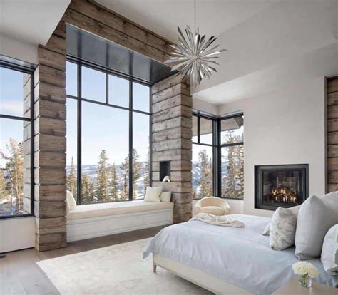 Modern Ski Home In Montana Boasts Views Of Snow Capped Mountains