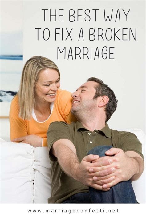 The Best Way To Fix A Broken Marriage By Tracey And Dan Rosenberger