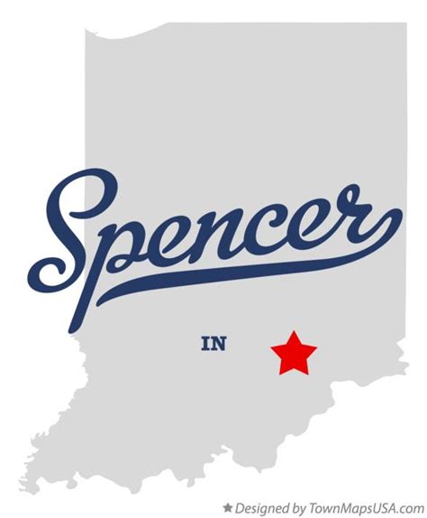 Map Of Spencer Jennings County In Indiana