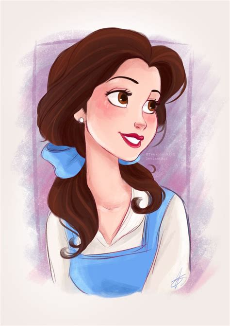 Disneys Belle By Teescha Rinn On Deviantart Disney Princess Drawings