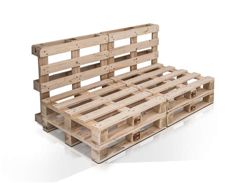 Bereit, alternativ gehen auch spanplatten oder osb. PALETTI 2-Sitzer Sofa aus Paletten natur ohne Armlehnen