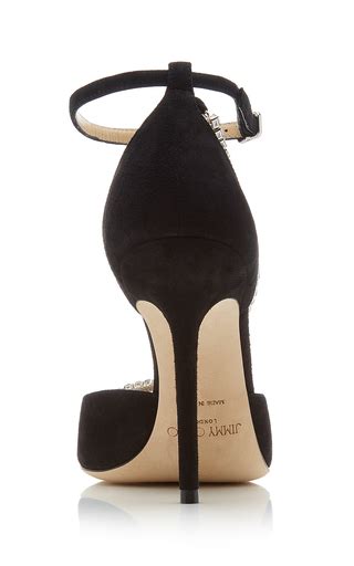 talika crystal embellished suede pumps by jimmy choo moda operandi