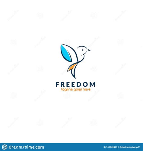Creative Bird Logo Design Stock Vector Illustration