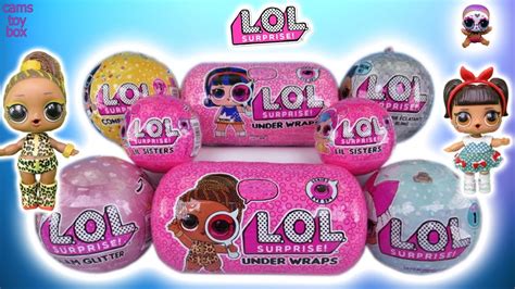 8 Lol Surprise Dolls Unboxing Wave 2 Under Wraps Bling Glam Glitter
