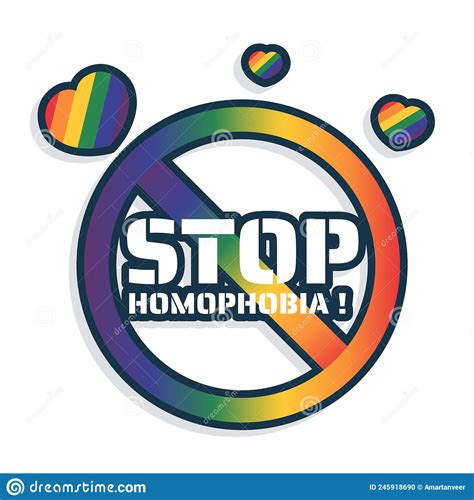 stop homophobia discrimination sexism transphobia lgbt pride sticker logo symbol icon vector