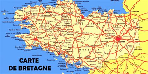 Carte Routiere Bretagne | Carte