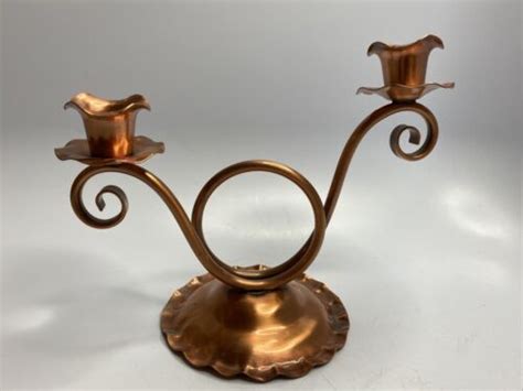 Vintage Gregorian Copper Spiral Candle Holder Made In Usa Ebay