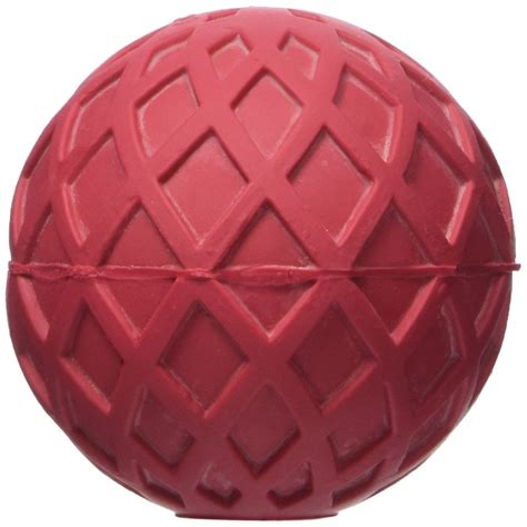 A Red Ball With An Intricate Design On It
