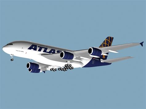 Lightwave Airbus A380 800 F Atlas