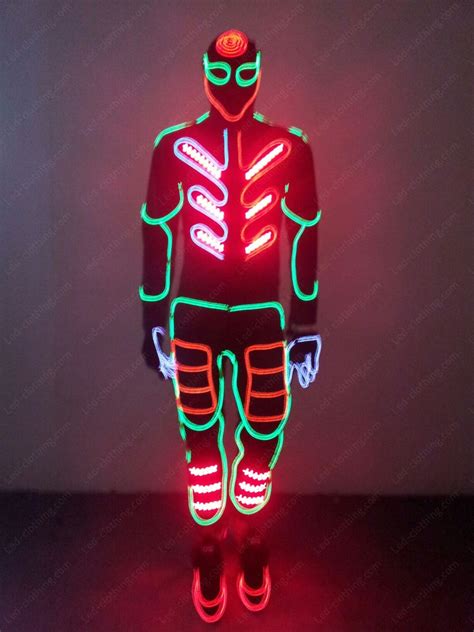 Neon Tron Led And Fiber Optic Dance Costume Led Clothing Studio Inc