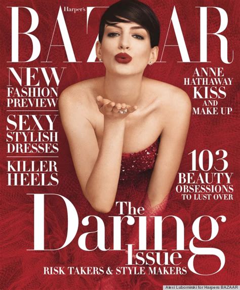 Anne Hathaway Covers Harpers Bazaar Proves Shes A Badass Huffpost