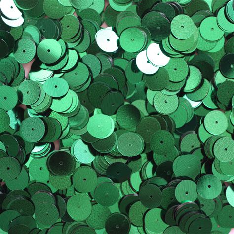 10mm Sequins Emerald Green Metallic Sequinsusa