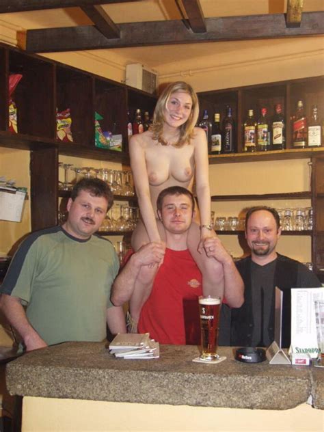 Naked Waitress Girls Public Nudity At Local Bars Amateur From