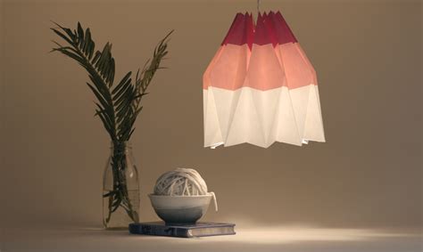 Brighten Your Space With an Ombré Origami Lamp Shade | Craftsy