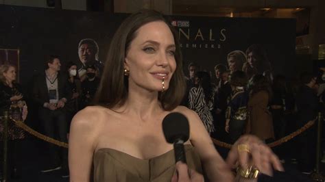 Angelina Jolie Interview Marvel Eternals Premiere Youtube