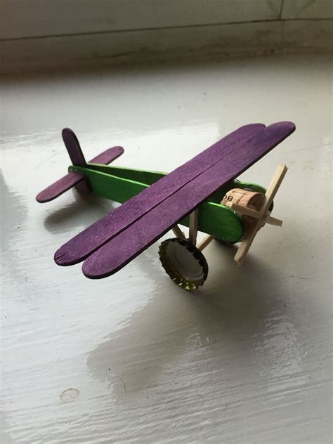 Popsicle Stick Airplane Craft
