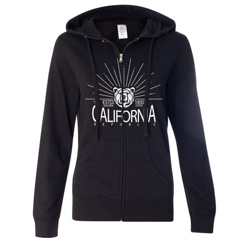 California Republic Clothes California Golden State White Print Ladies