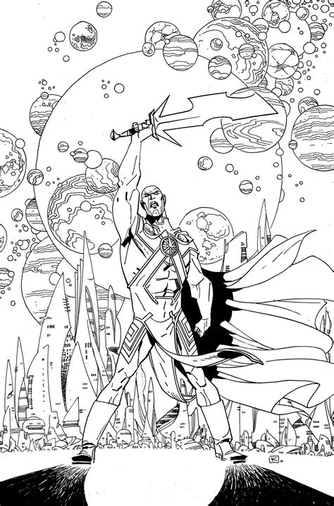 martian manhunter coloring page - Clip Art Library