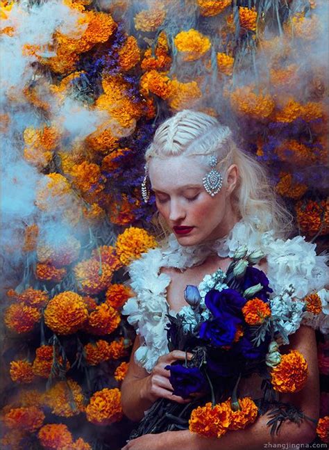 Dressed In Flowers Zemotion Zhang Jingna Photography Blog