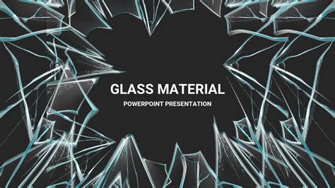 elegant glass material powerpoint presentation template