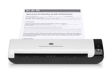 Hp Scanjet Pro 1000 A4 Mobile Scanner L2722a Refurbished Northwood