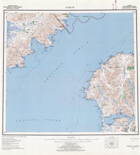 Custom painting by nancy mcclure. Karluk (Alaska): (1965) Map | Art Source International Inc.
