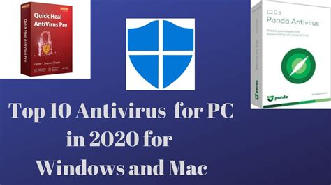 Top 10 Best Antivirus For Pc In 2020 For Windows And Mac Youtube