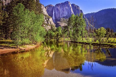 Spring Reflections Of Yosemite Falls Photograph By Lynn Bauer Fine