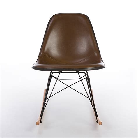 Belleze modern fabric high back armchair upholstered rocking chair padded seat wood base, brown. Eames RSR Chair, Eames RSR Rocking Chair - Eames.com