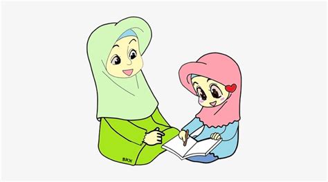 Islam Clipart Ibu Animasi Ibu Dan Anak Muslim Transparent Png