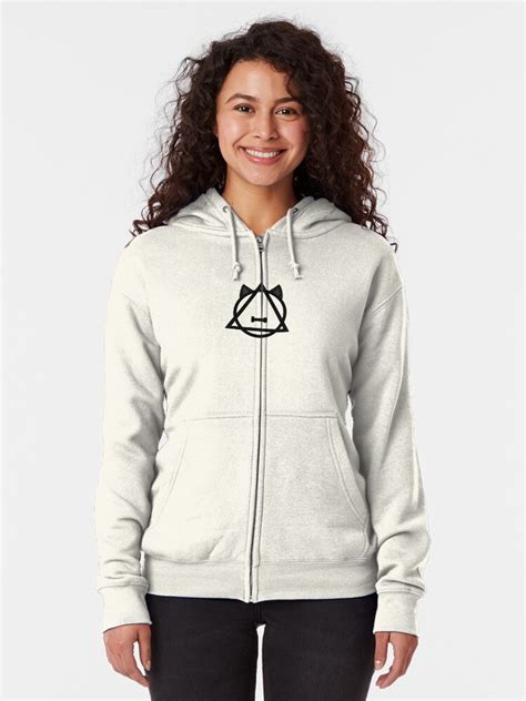 Cat Therian Zipped Hoodie By Pokezach1 Redbubble