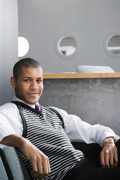 Portrait Of A Male Office Worker Stock Photo Image Of Confidence