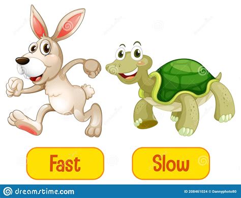 Slow Fast Clipart