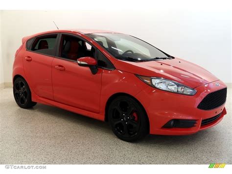 2016 Molten Orange Metallic Tri Coat Ford Fiesta St Hatchback