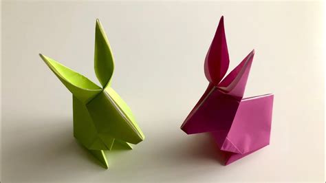 Ideal für die erstellung von briefen, urkunden, diplome. Hase aus Papier falten - Origami Osterhase basteln - DIY Easter Rabbit оригами - YouTube