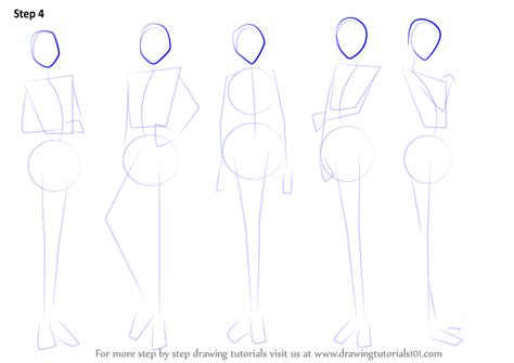 Learn How To Draw Anime Body Female Body Step By Step