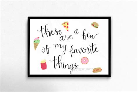 These Are A Few Of My Favorite Things 8x10 And 5x7 Printable