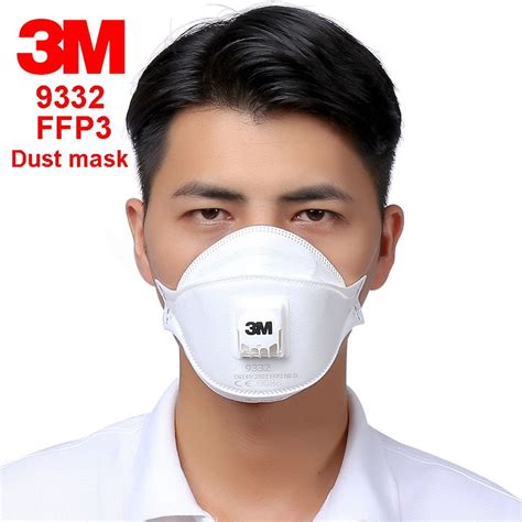 3m 9332 Ffp3 Respirator Dust Mask Folding Cold Flow Valve Respirator