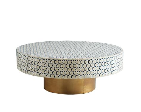 Starting at $34 /mo with affirm. Buy Online Blue Targua Bone Inlay Coffee Table | Vinayak ...