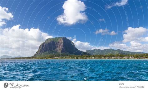 Le Morne Brabant In Mauritius With Sea Panorama A Royalty Free Stock