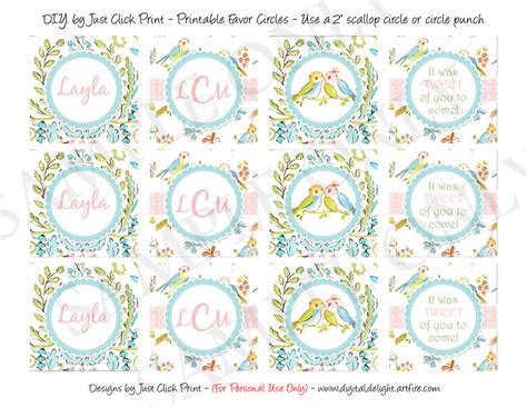 You'll find this list of free printable baby shower invites helpful. Tweet Little Lovebirds Baby Shower Favors Tags Cupcake Toppers Printable · Just Click Print ...