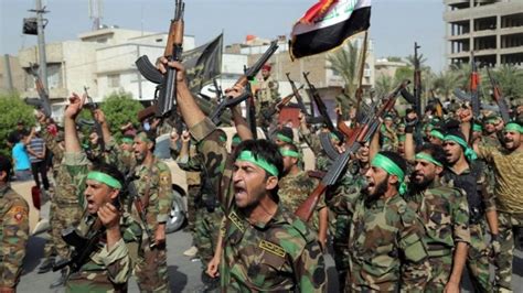 Iraq Crisis Shia Militia Show Of Force Raises Tensions Bbc News