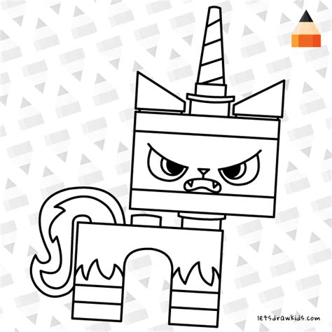 How To Draw Unikitty | Angry Unikitty | Unikitty Coloring Pages