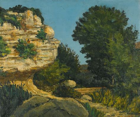 Cézanne Paul Rochers Landscape Sothebys
