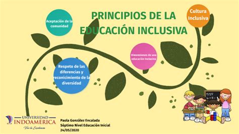 Principios De La EducaciÓn Inclusiva By Paola Veronica González Encalada