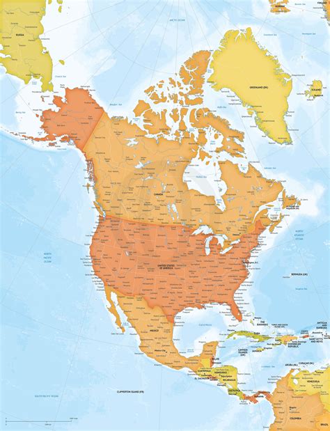 Printable North America Map