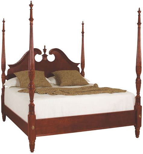 Cherry Grove Classic Antique Cherry King Pediment Poster Bed From American Drew Coleman Furniture